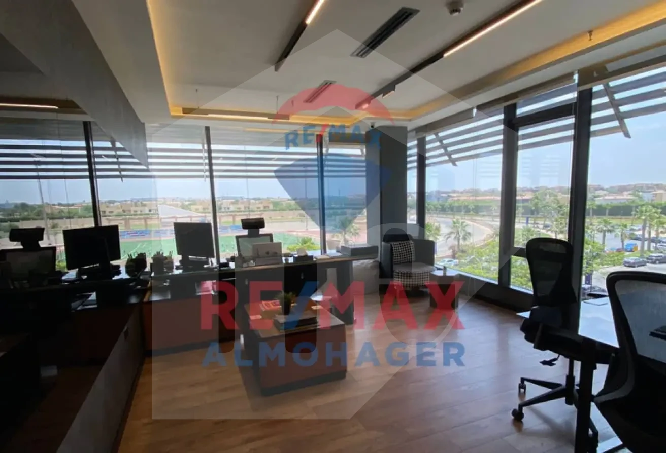 188 m² Office for Rent – The Polygon, SODIC | Prime Finishing & Club View