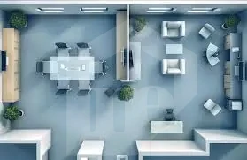 Fully finished administrative office suitable for companies
