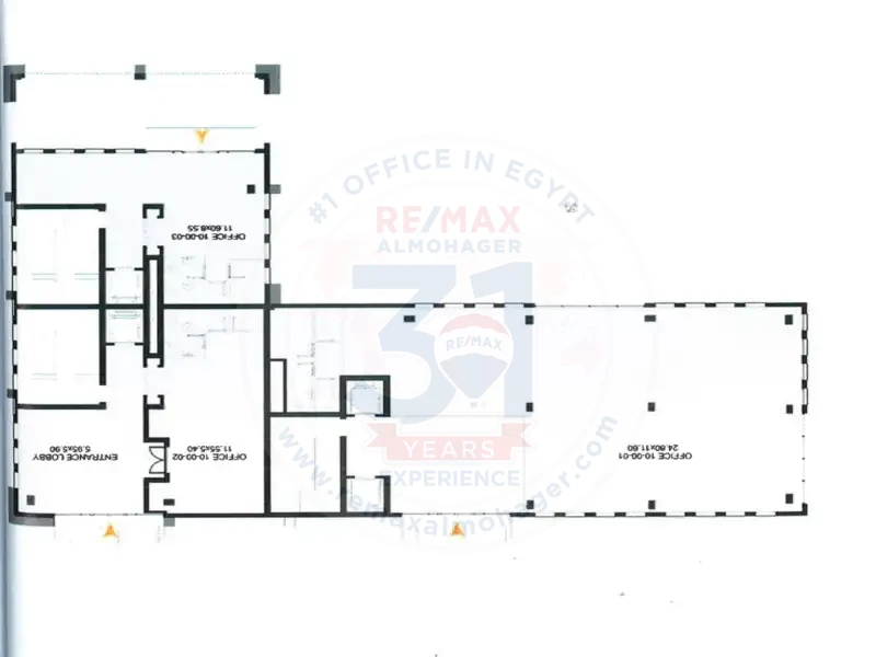 Commercial building for rent in downtown Cairo.