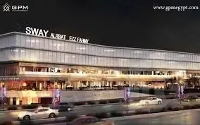 محل للبيع في نيو كايرو داخل مول Sway بتصميم عصري راقٍ.