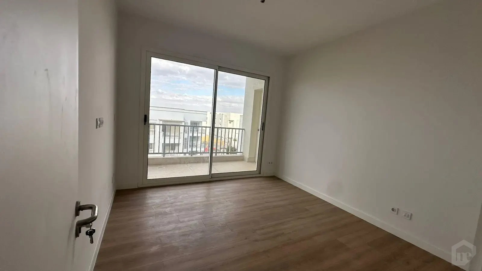 Apartment for rent in Mivida Blue Views New Cairo spacious bedroom