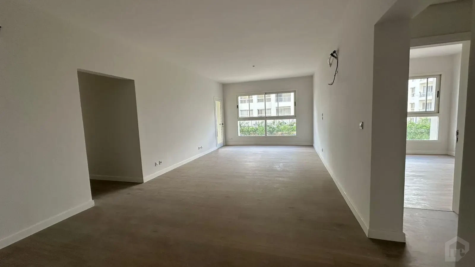 Apartment for rent in Mivida Blue Views New Cairo open living area