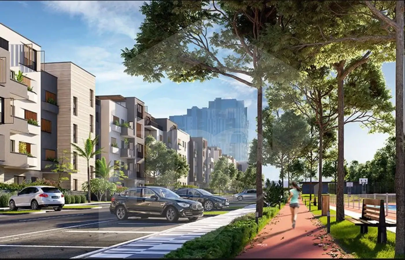 Apartment for sale in Aeon Courtyard 6th of October with garden