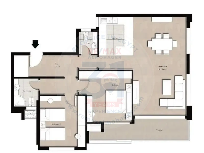 Apartment for sale in Azad Compound - New Cairo, area 140 square meters