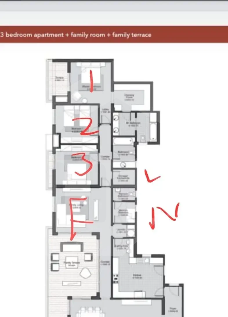 Apartment for sale 3 bedrooms in the Fifth Settlement