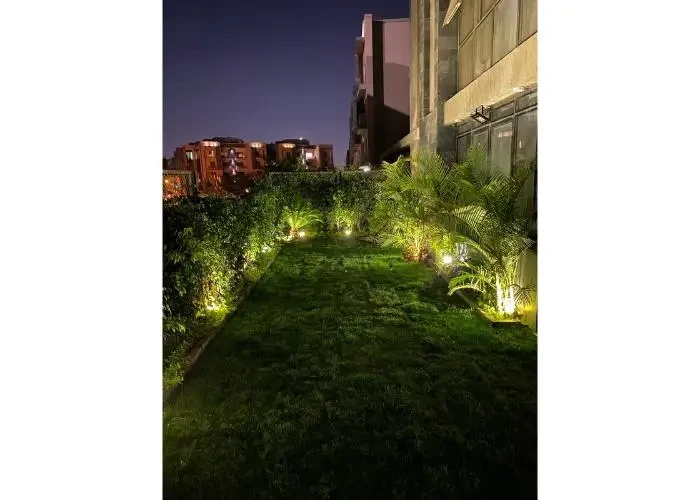 Apartment for sale in Galleria Moon Valley private garden at night