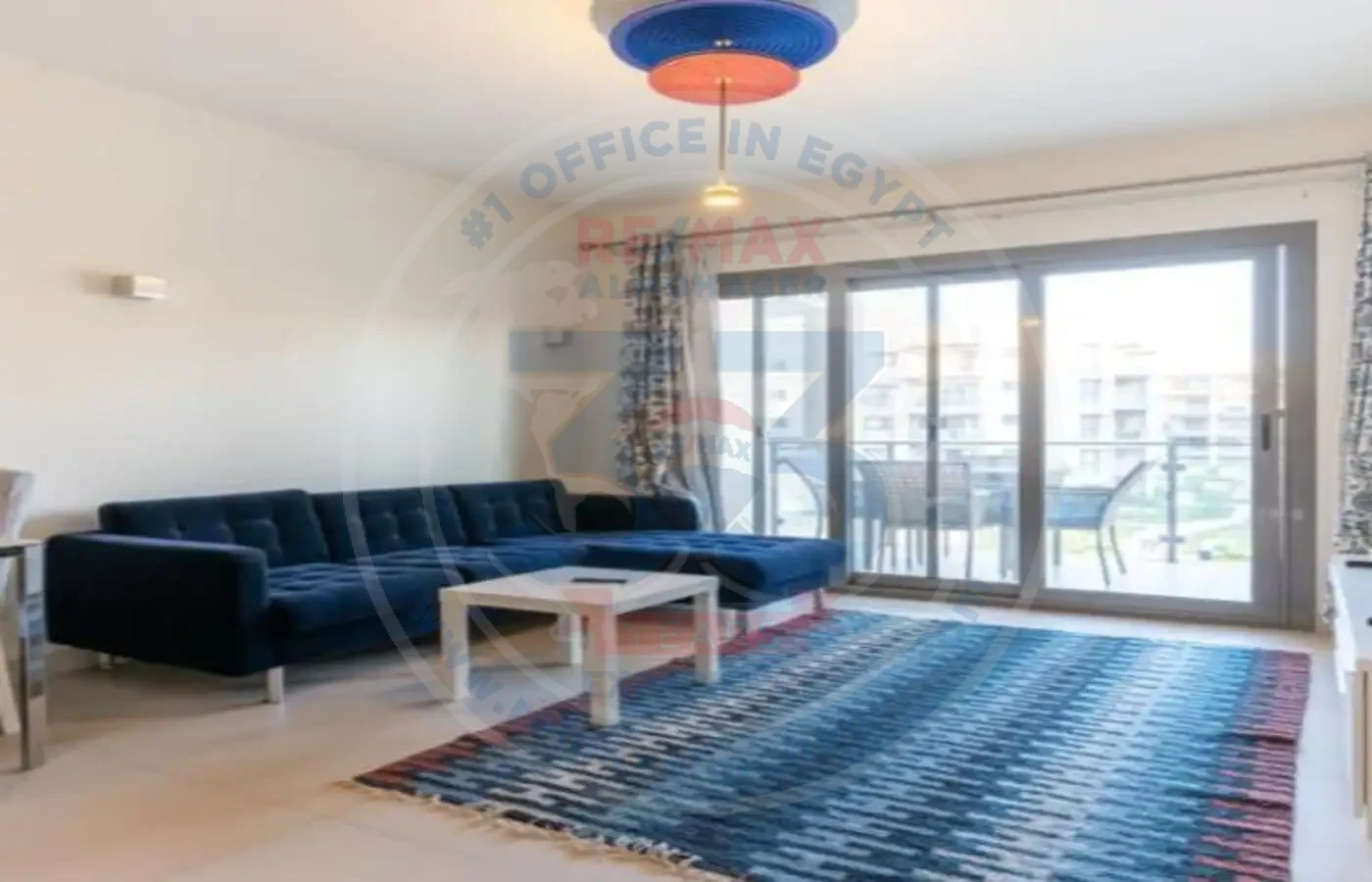 Apartment for sale in Marassi Marina 75 sqm furnished living room with open view