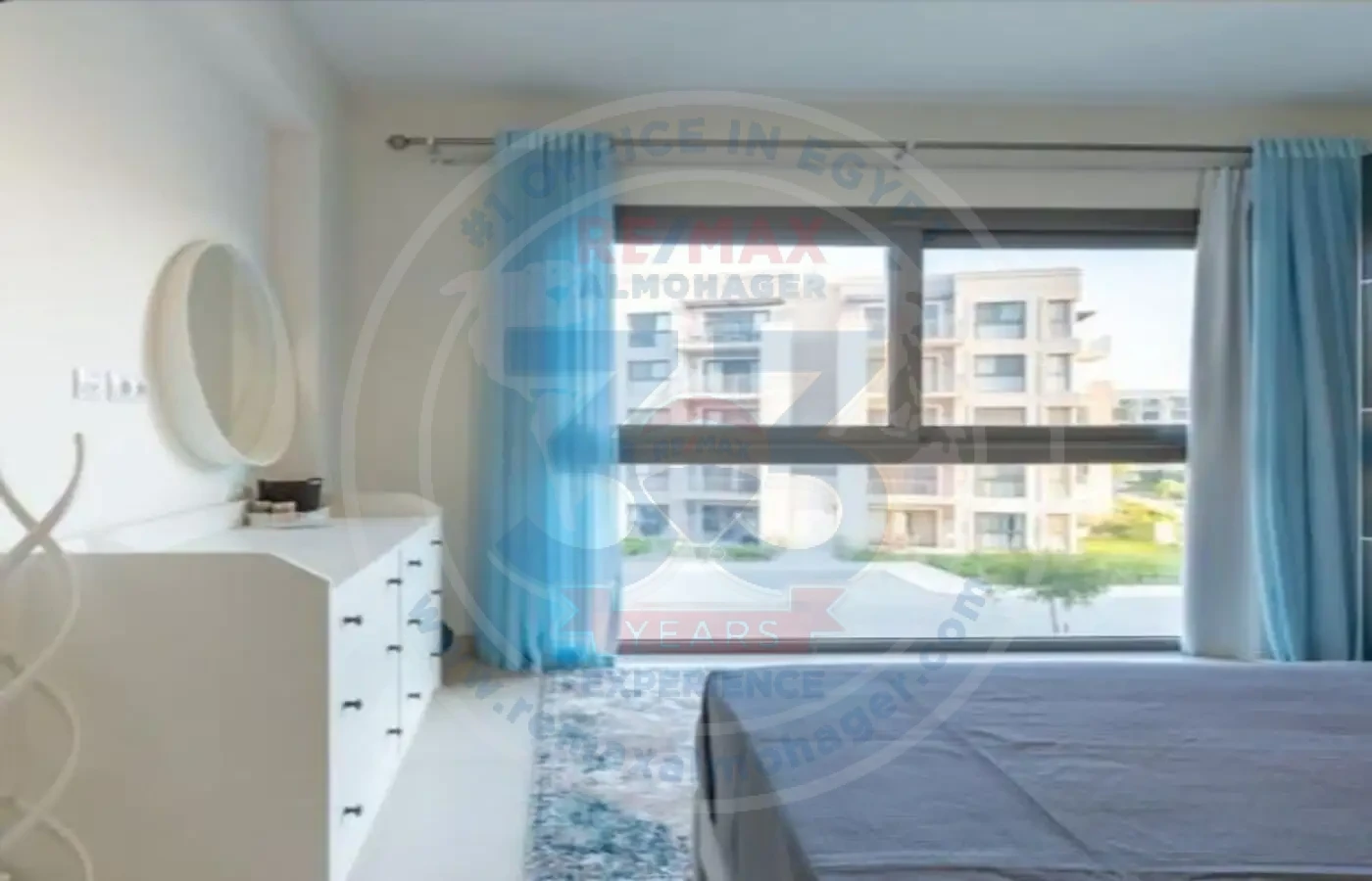 Apartment for sale in Marassi Marina furnished bedroom with a natural view