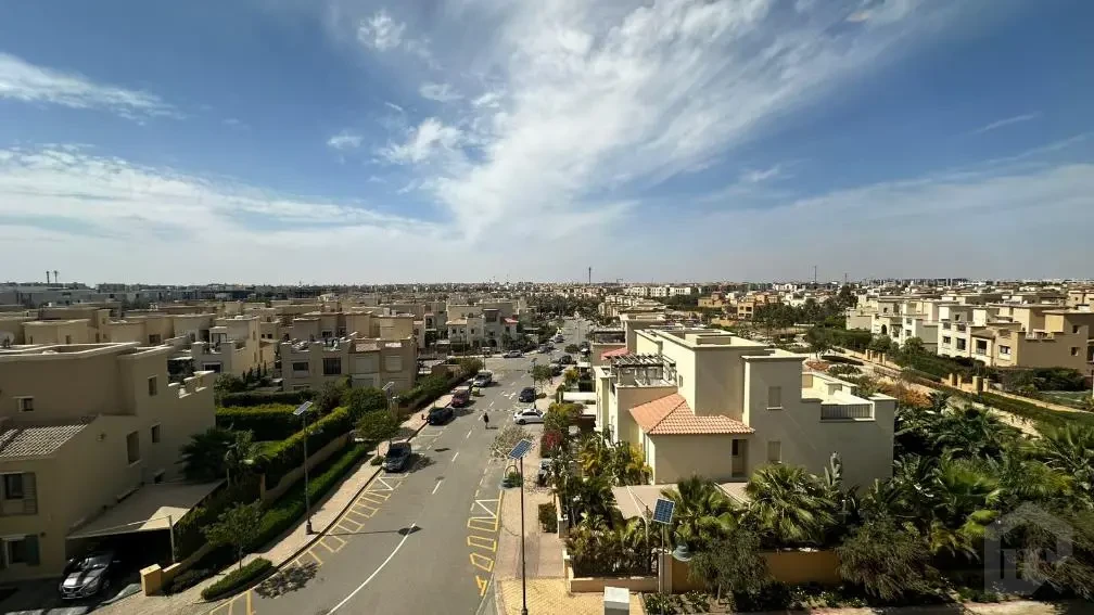 Panoramic view from a 235m apartment for sale in Mivida compound