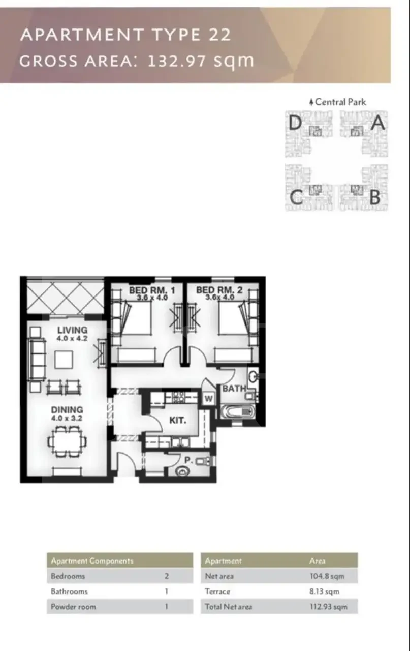 Apartment for sale in Mivida Boulevard Compound overlooking the swimming pool