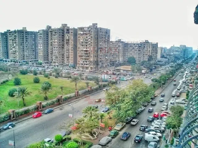 Apartment overlooking the main street for sale in Nasr City