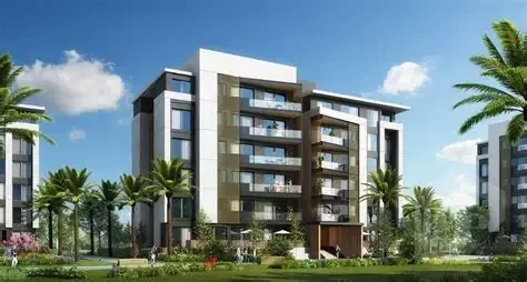 Modern exterior of an apartment for sale in Privado Madinaty