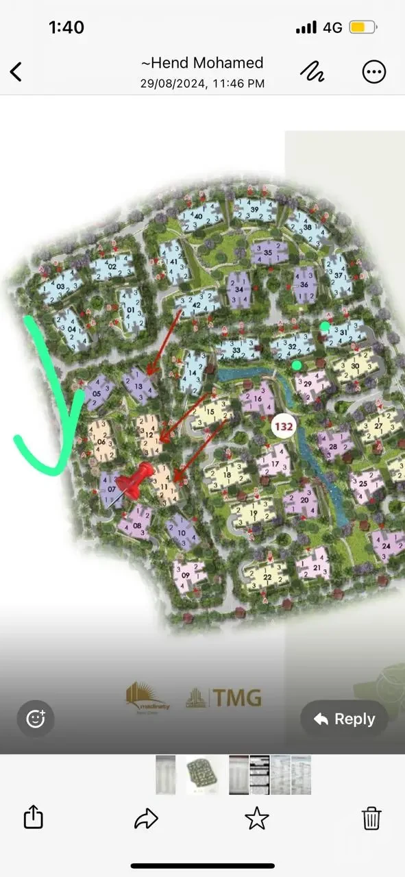 Group 132 location for apartment for sale in Privado Madinaty