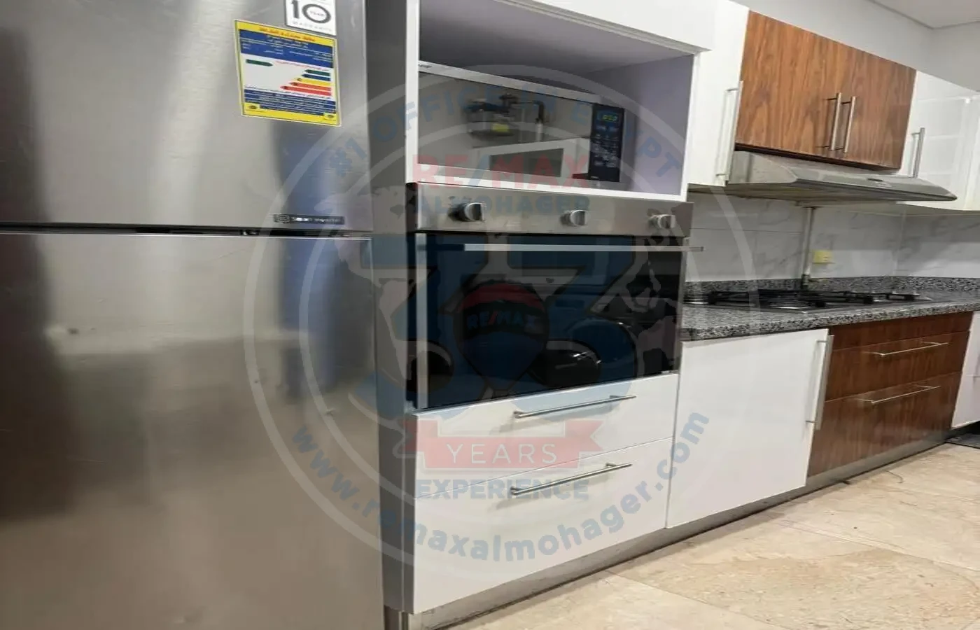 Kitchen in apartment for sale in Waterway 1 Compound