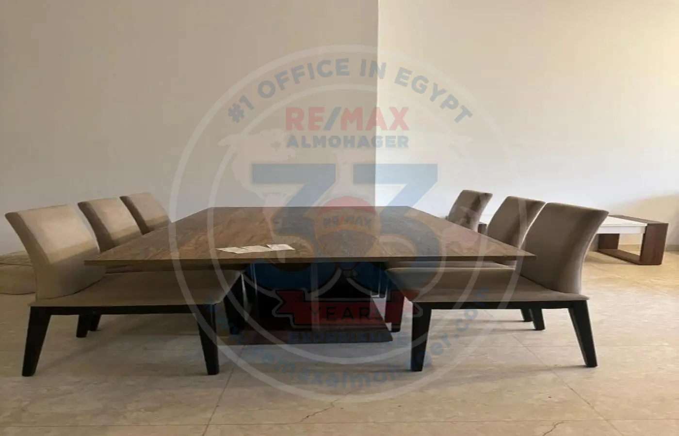 Dining area in apartment for sale in Waterway 1 Compound