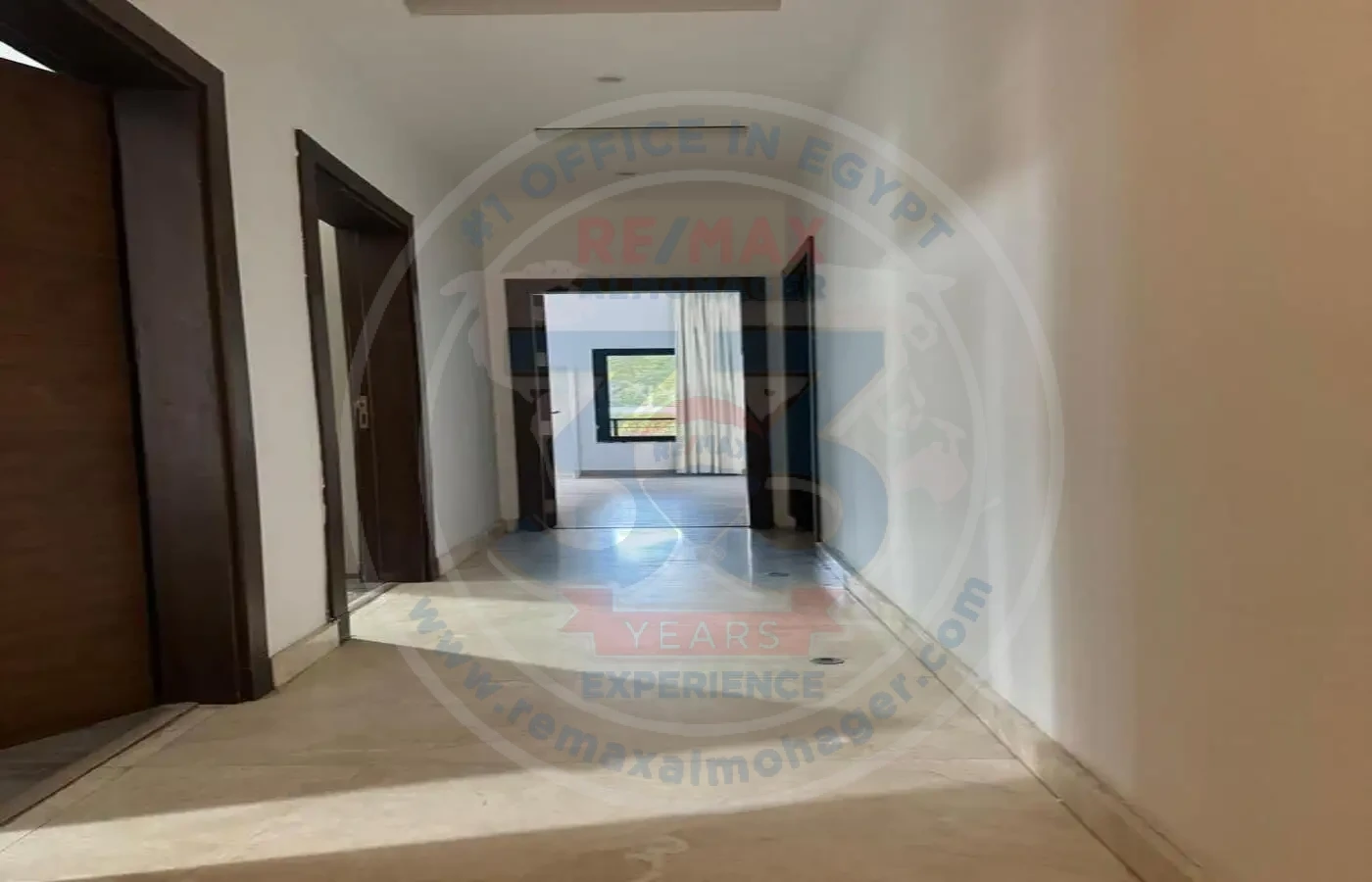 Hallway in apartment for sale in Waterway 1 Compound
