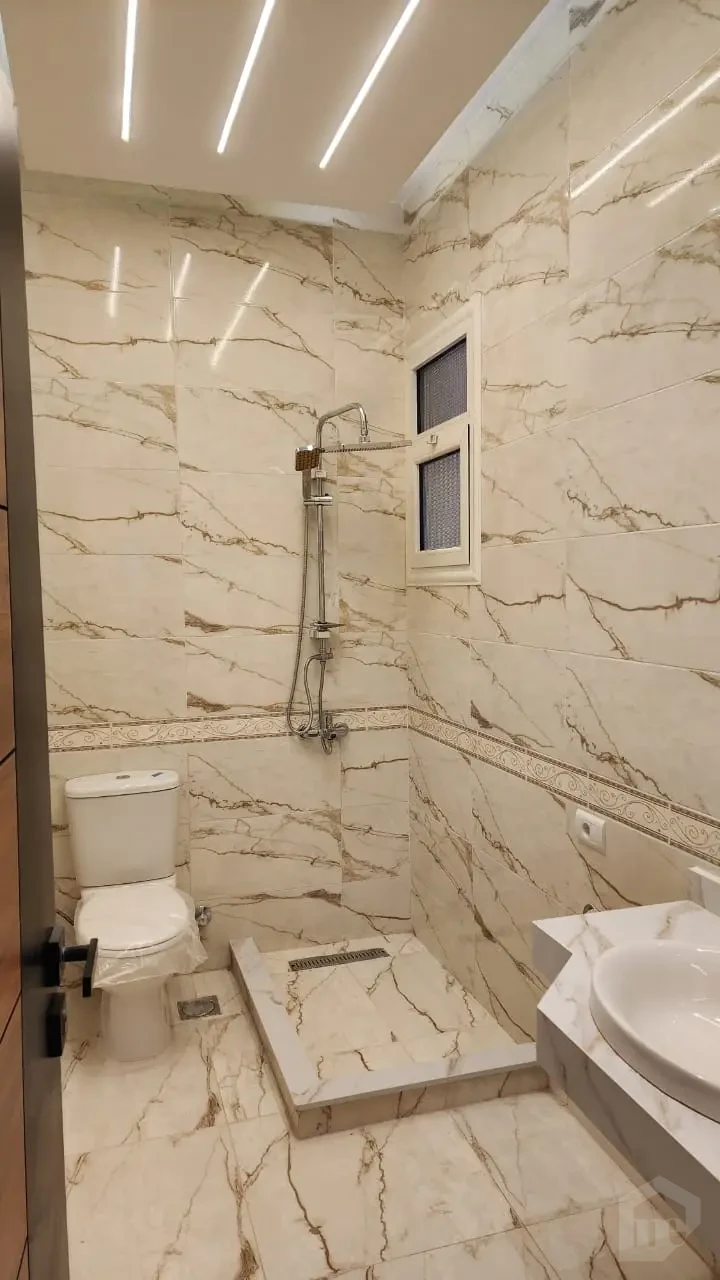 Bathroom finishing in 215 sqm apartment Lotus Fifth Settlement
