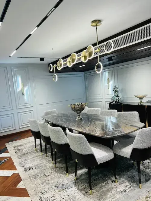 Apartment for sale in Dokki elegant dining room with luxurious finishing and classic design