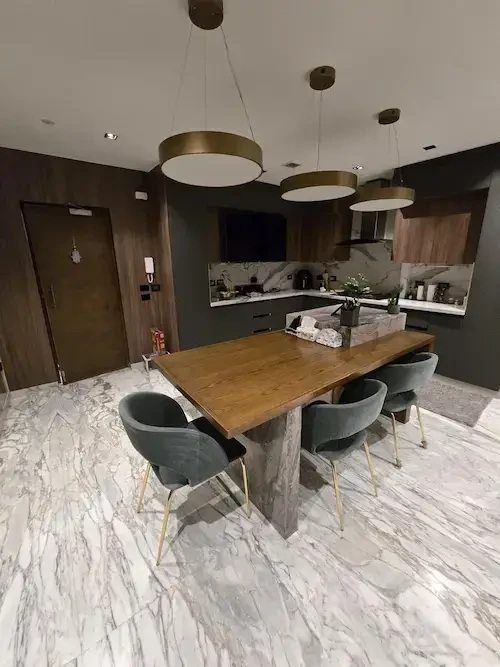 Apartment for sale in Dokki modern dining area within open space with premium finishing