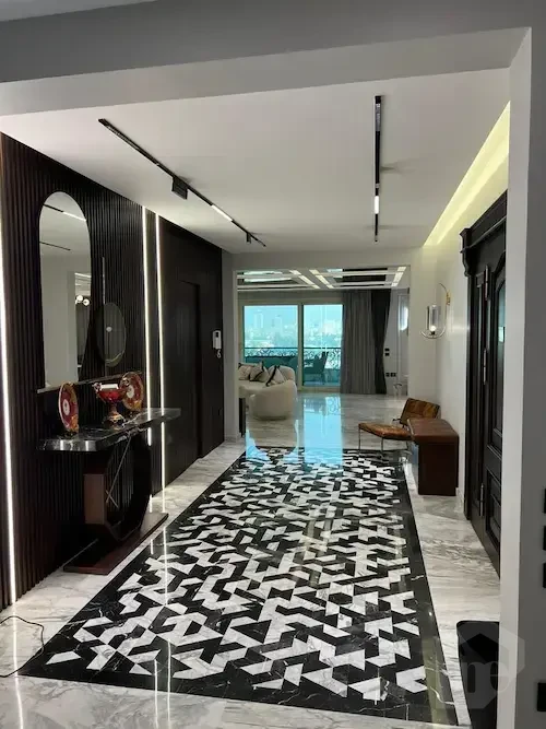 Apartment for sale in Dokki luxury entrance and interior hallway with distinctive design