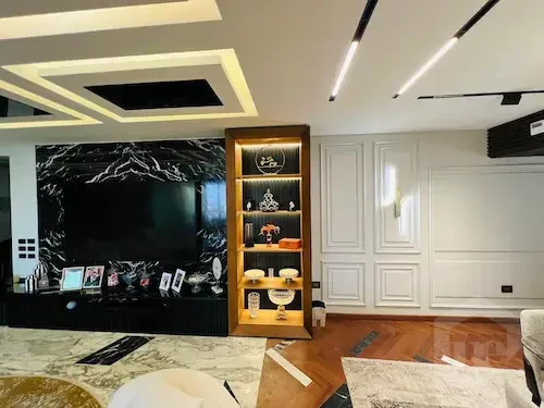 Apartment for sale in Dokki luxury reception with premium finishing and modern design