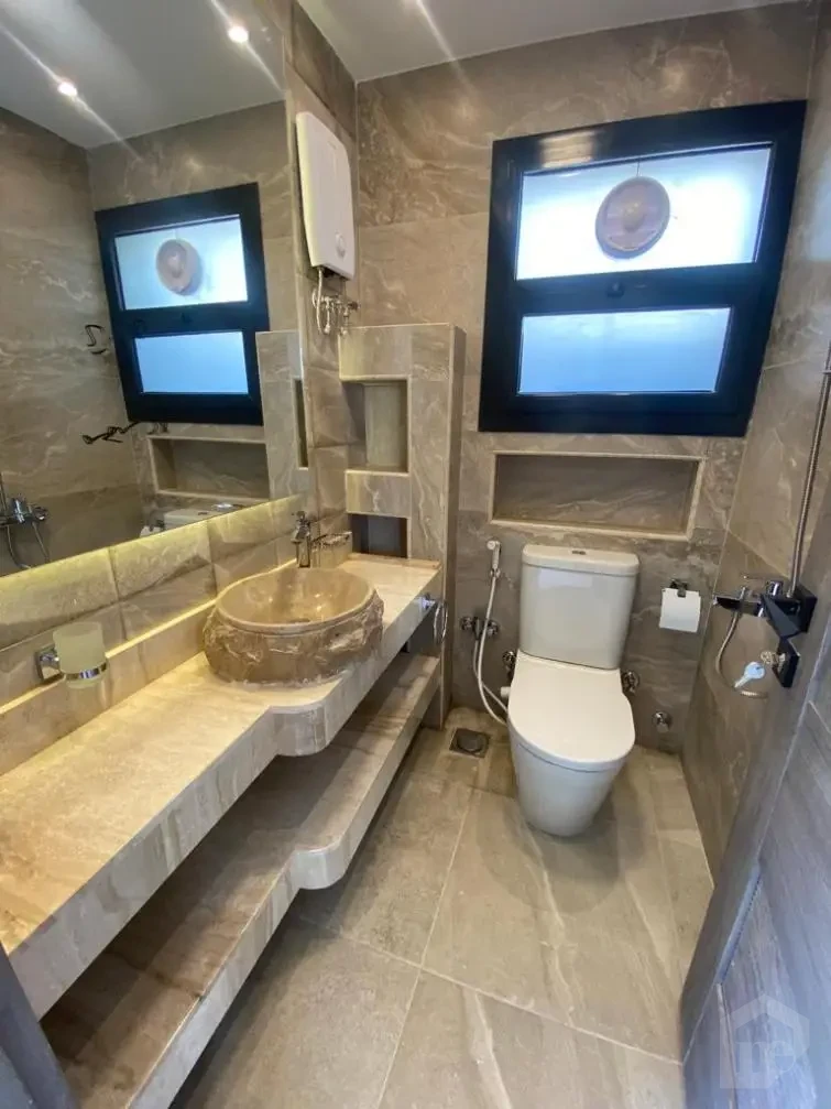 Duplex for rent in Azad New Cairo luxury bathroom finishing