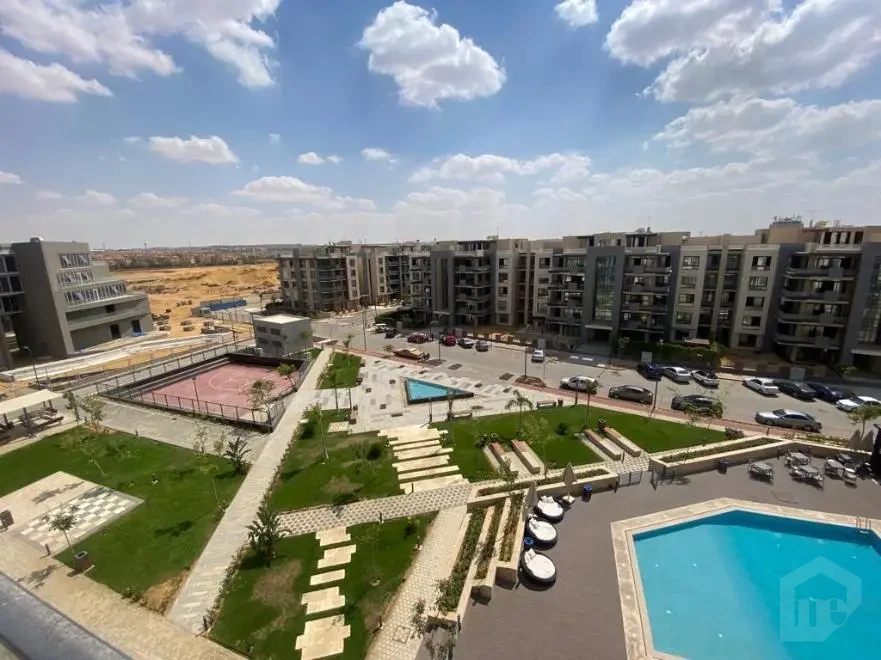 Duplex for rent in Azad New Cairo panoramic compound view