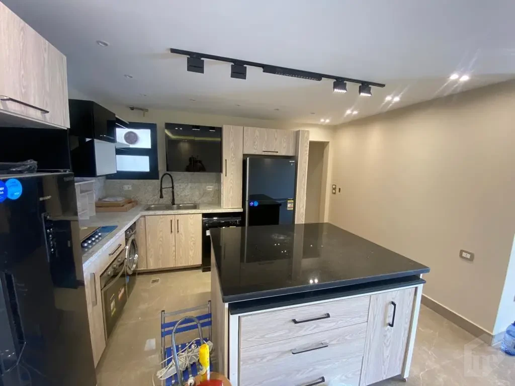 Duplex for rent in Azad New Cairo fully equipped modern kitchen