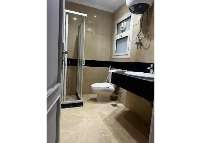 Modern bathroom in an apartment for sale in New Cairo ready to move