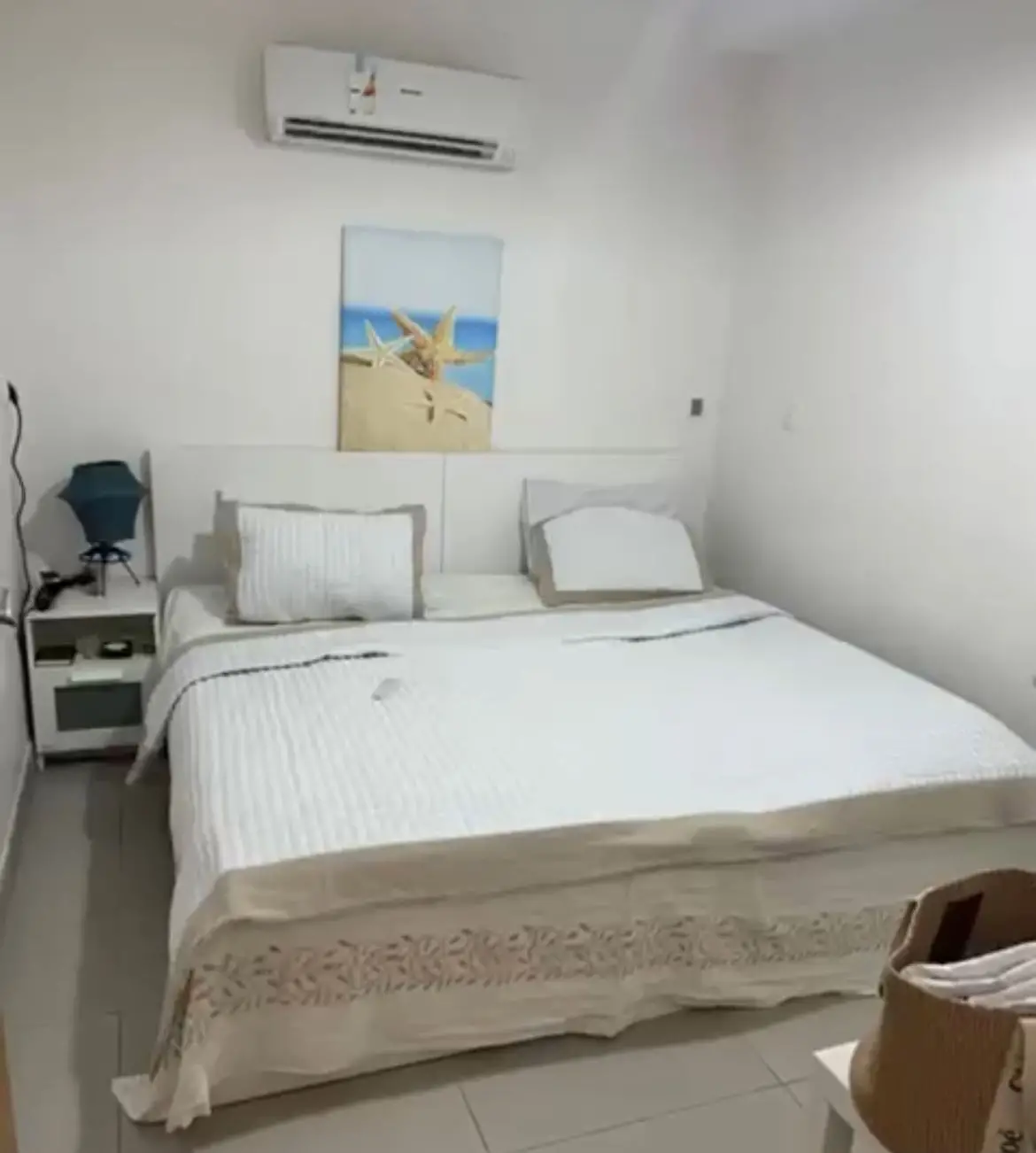 Chalet for sale in Marassi master bedroom furnished with simple and comfortable design