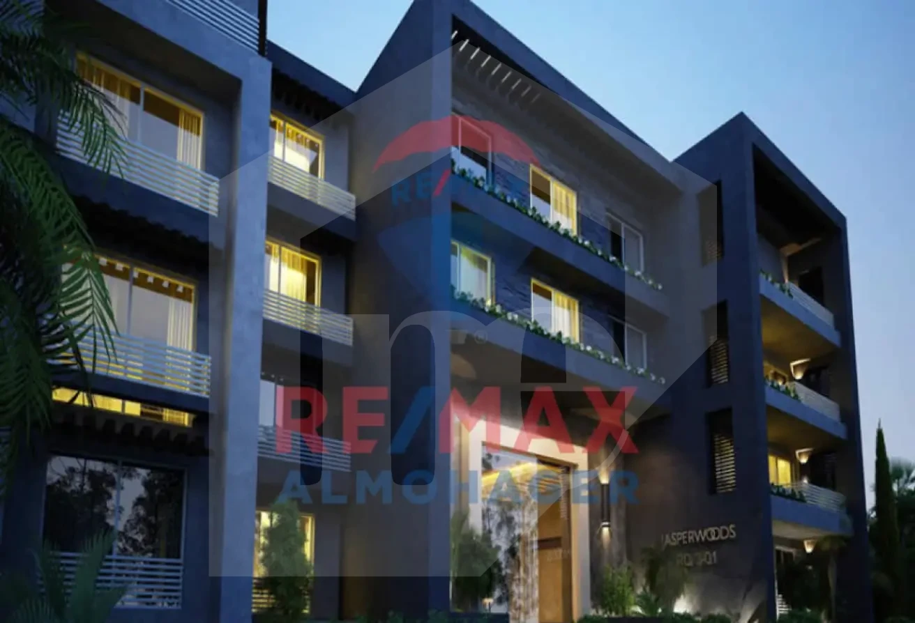 Apartment for sale in New Giza Jasper Wood night exterior