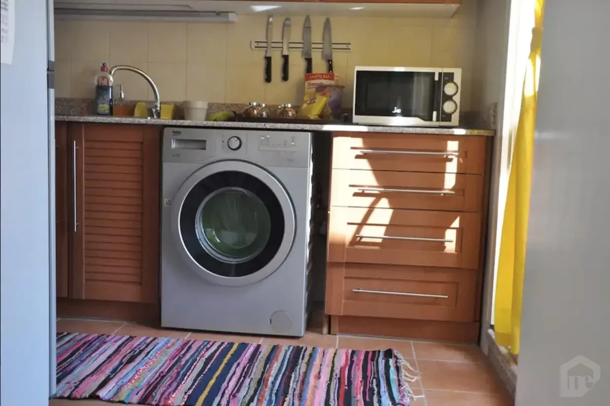 Furnished apartment for rent in New Cairo laundry and kitchen