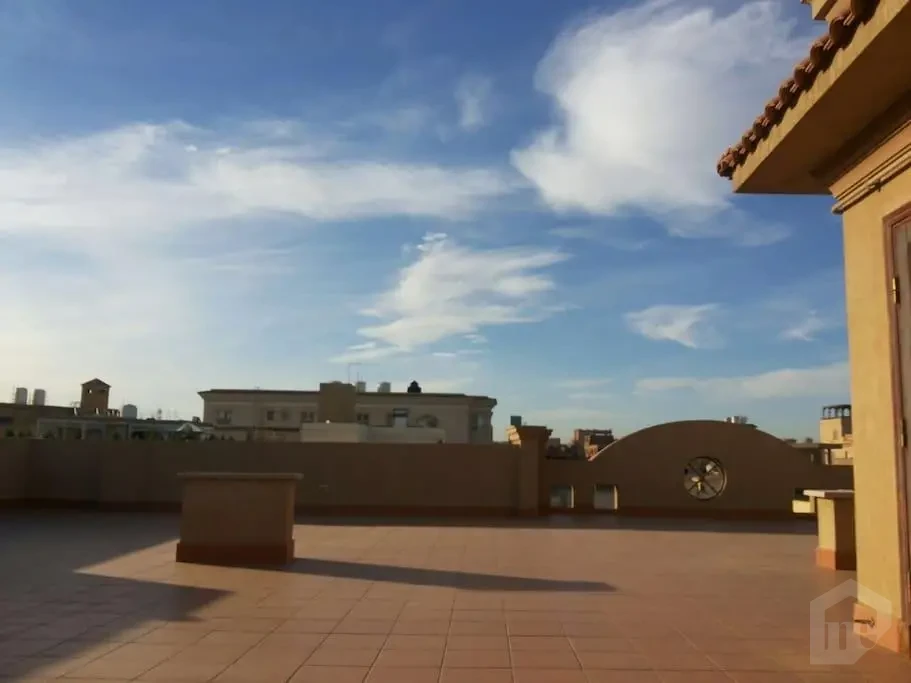 Furnished apartment for rent in New Cairo open rooftop view