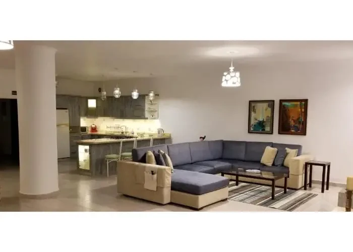 Comfortable living room in a furnished apartment for rent in Banafseg