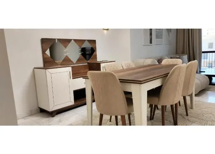 Furnished apartment for rent in Eastown dining and reception