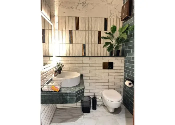 Furnished apartment for rent in Hyde Park modern bathroom