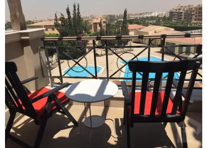 Furnished apartment for rent in Katameya Heights balcony view