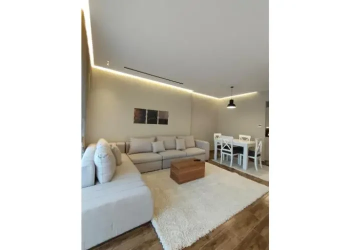 Furnished apartment for rent in Lake View New Cairo open living