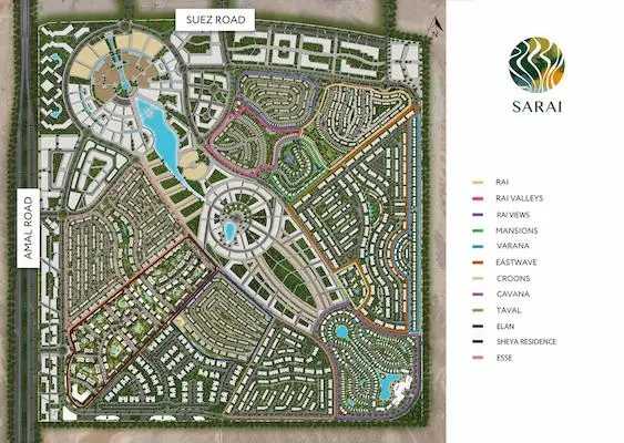 Land for sale in Sarai Mansion Phase master plan