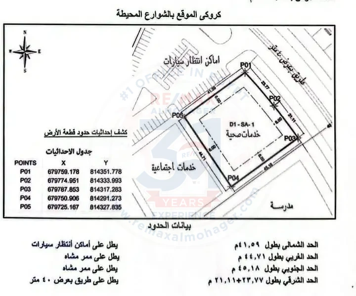 ارض للبيع في العاصمة الادارية الجديدة بمخطط معتمد