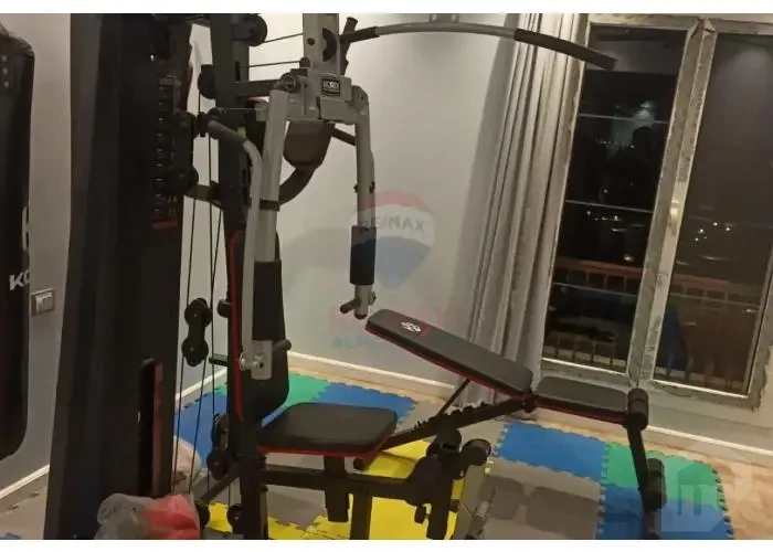 Private home gym in a penthouse for sale in Mountain View Hyde Park