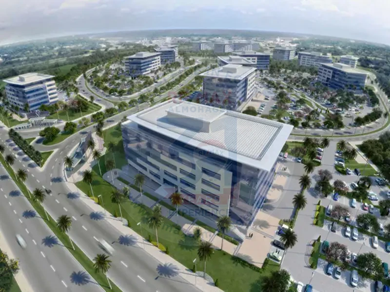 Aerial view of an office for sale in Cairo Business Park