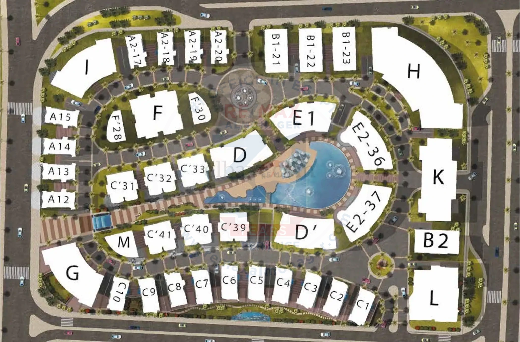 Master plan for an office for sale in Cairo Business Park