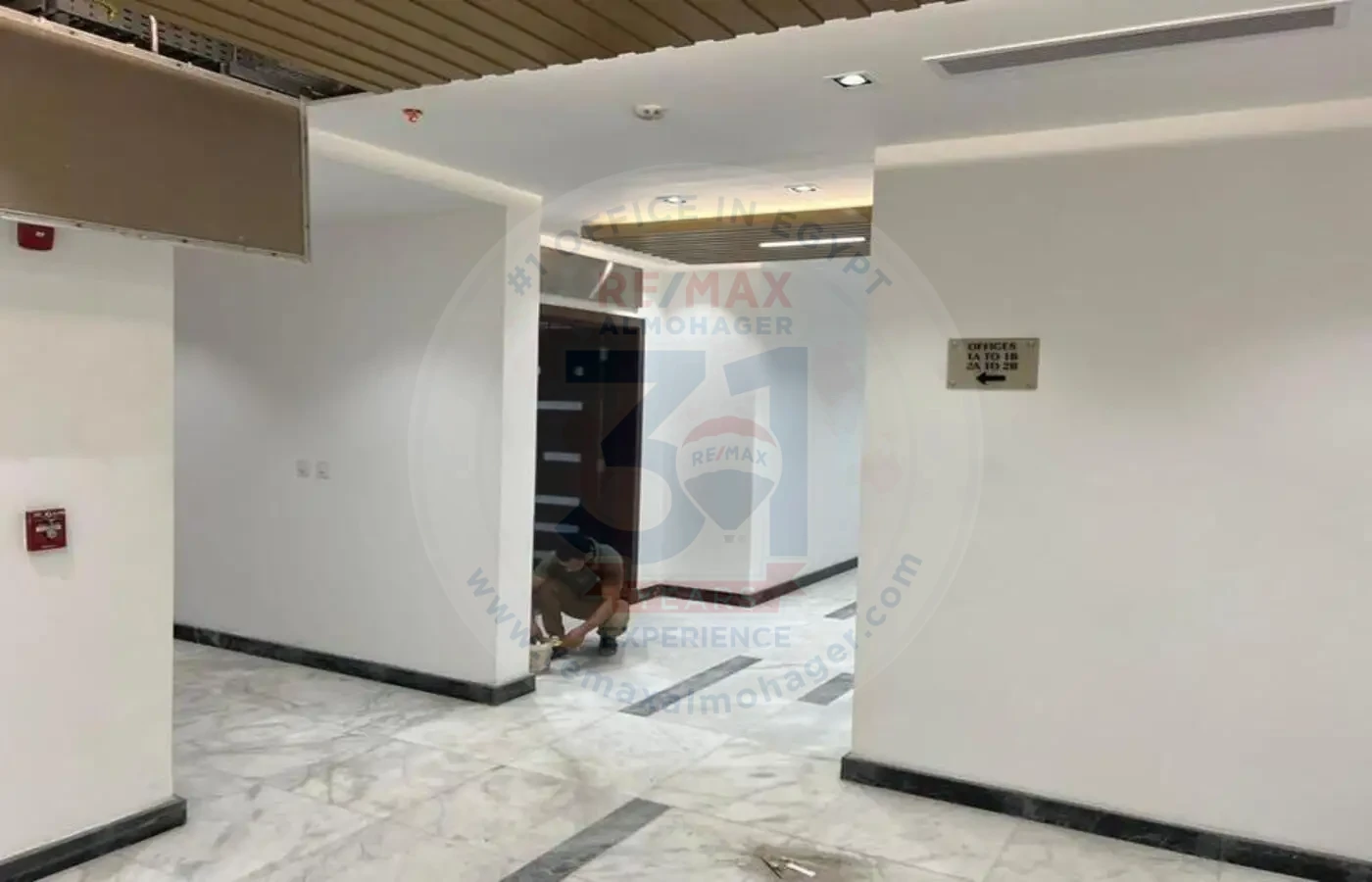 Interior hallway design in Mivida Business Park, New Cairo
