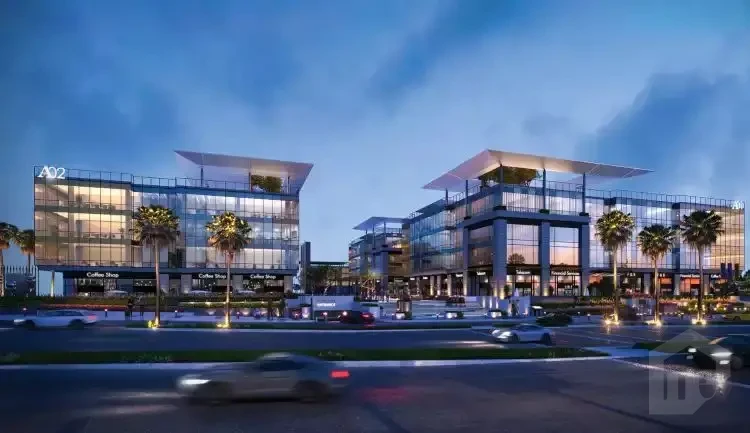 Office for sale in New Cairo with modern glass facade