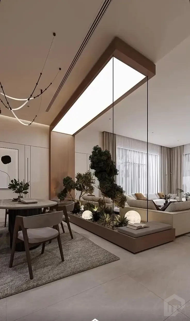 Modern lighting in an apartment for sale in CFC 177m
