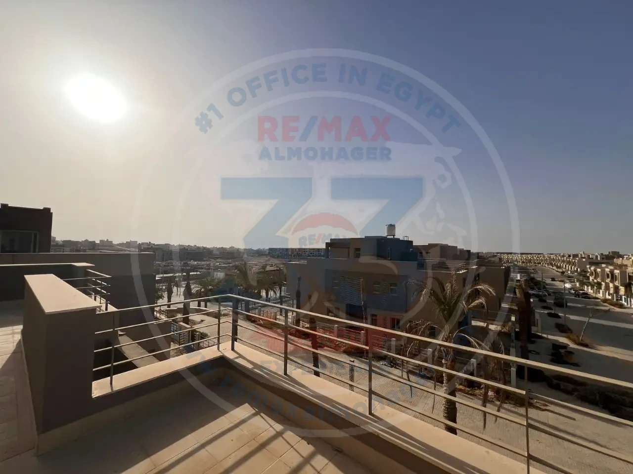 For sale in Palm Hills Compound, New Cairo, an standalone villa with a distinctive view