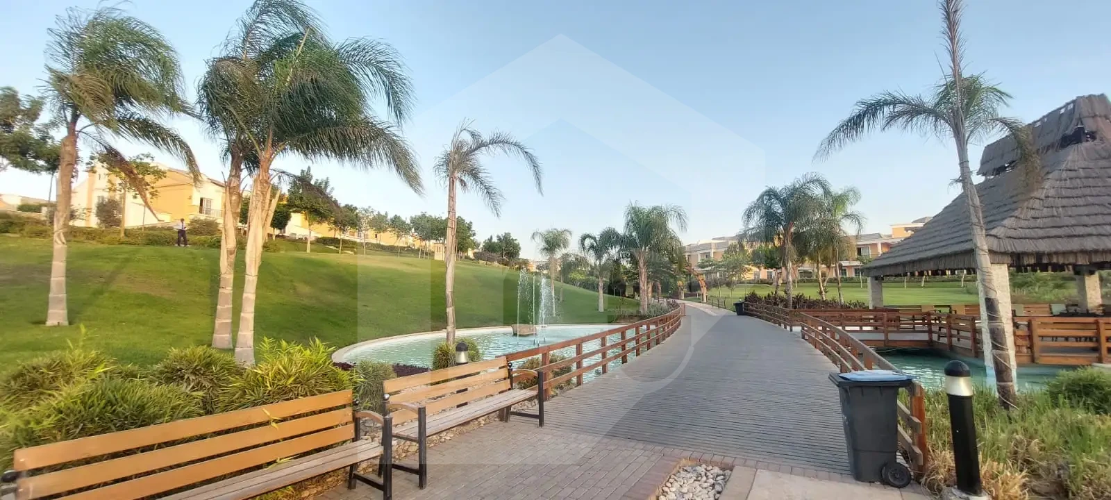 Layan Residence landscaped walkways New Cairo