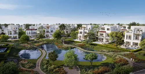 Villa for sale in Mivida Gardens Mostakbal landscape view