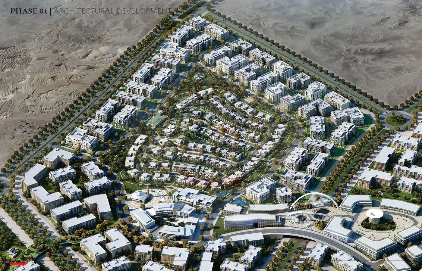 Townhouse for sale in Odysia Mostakbal City 166 sqm master plan view